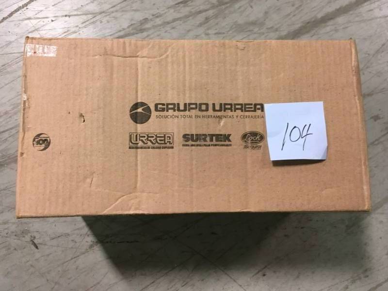 URREA Heavy Duty Metal Tool Box - 16 in. X 7 in. X 7 in. open box in good condition
