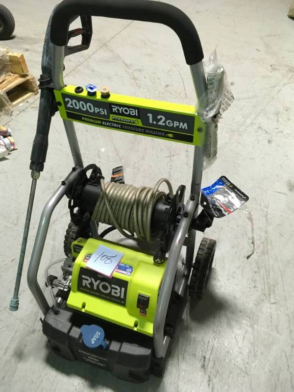 Ryobi Reconditioned 2,000 PSI 1.2 GPM Electric Pressure Washer open box in good condition
