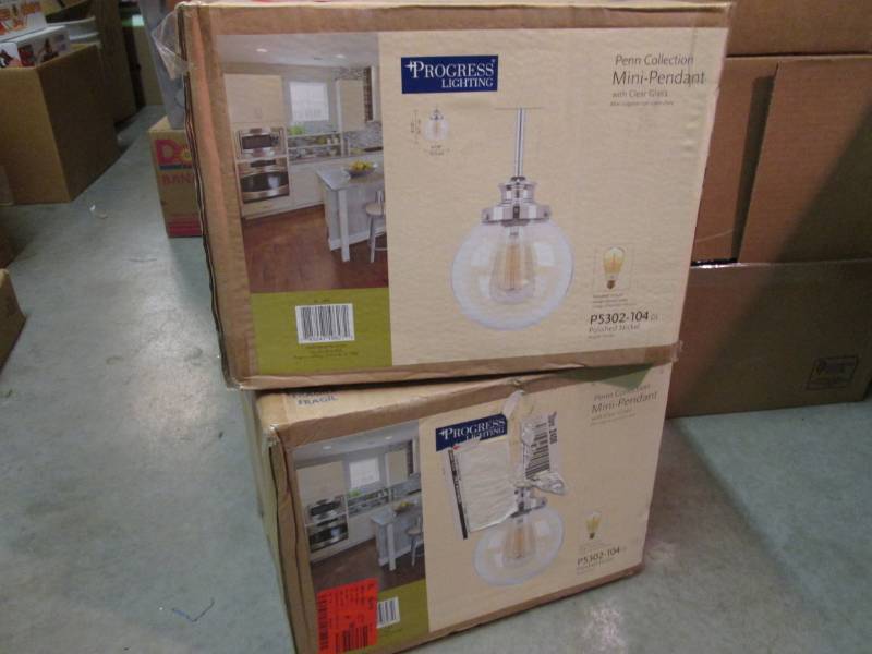 lot 51 image: Lot of 2 Progress Lighting Penn Col...