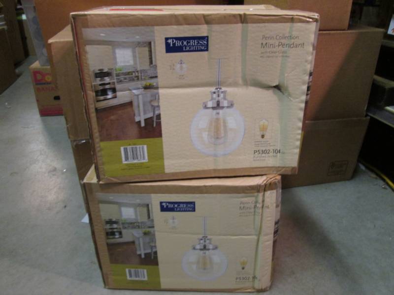lot 52 image: Lot of 2 Progress Lighting Penn Col...