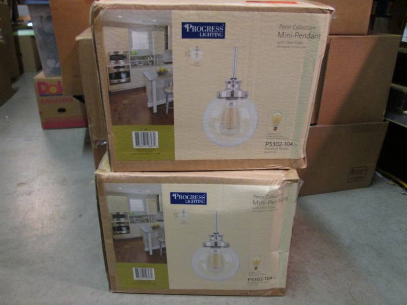 lot 53 image: Lot of 2 Progress Lighting Penn Col...