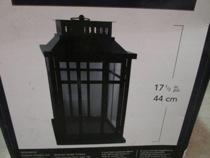 lot 57 image: Moonrays 17 Metal Mission Lantern ...