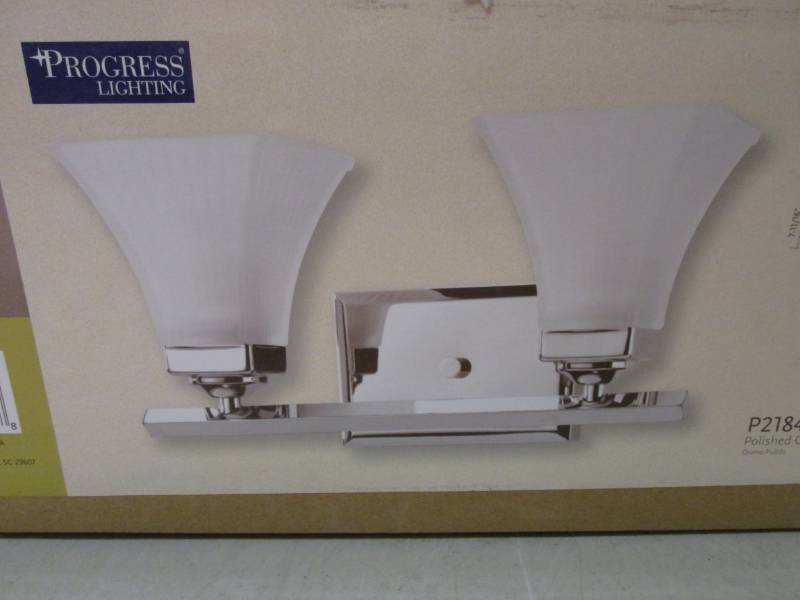 lot 83 image: Progress Lighting 14.63 2-Light Po...