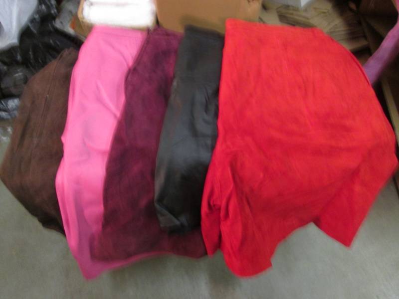 lot 148 image: Lot of 4 Misc Leather Skirts and 1 ...