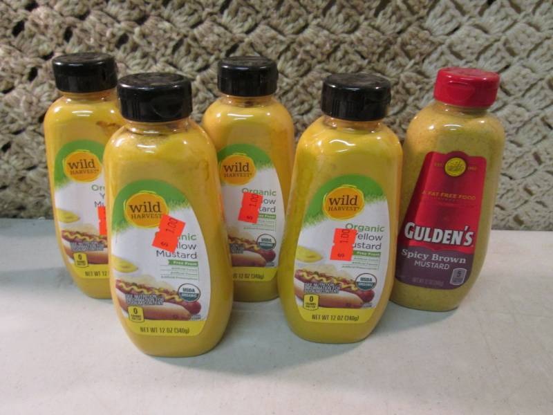 lot 171 image: 5 Bottles of Mustard Best by Apr 20...