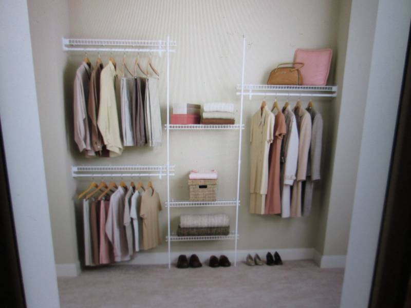 lot 177 image: Closetmaid Super Slide 5 ft to 8 ft...