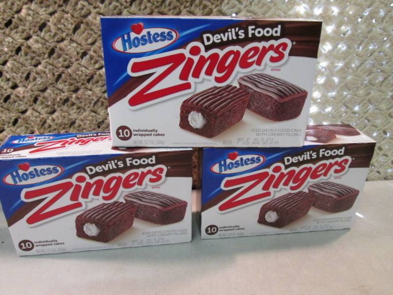 lot 192 image: 3 Boxes of Hostess Devils Food Zing...