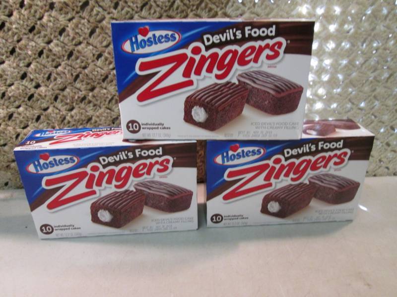 lot 193 image: 3 Boxes of Hostess Devils Food Zing...