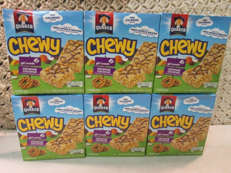 lot 200 image: 6 Boxes of Quaker Chewy Girl Scouts...