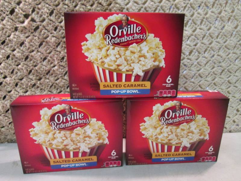 lot 206 image: 3 Boxes of Orville Redenbachers Sal...