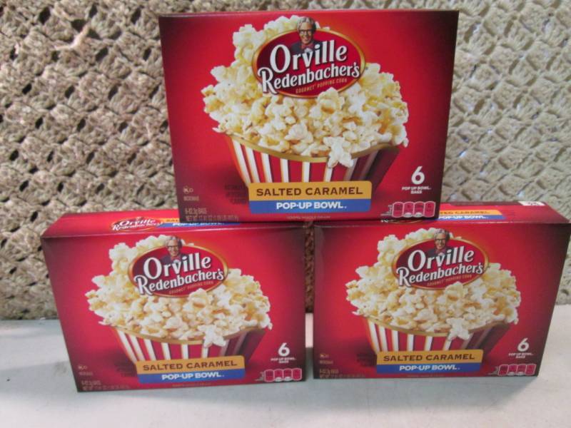 lot 207 image: 3 Boxes of Orville Redenbachers Sal...