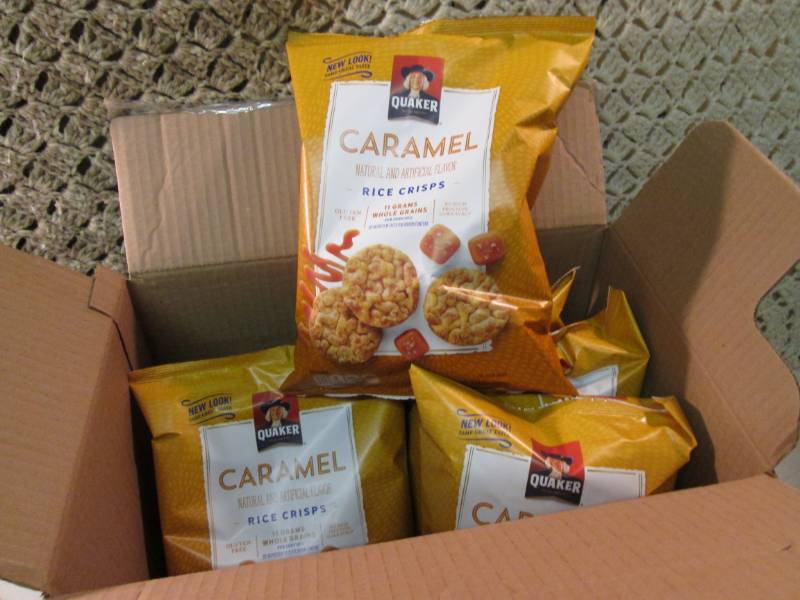 lot 220 image: Case of 6 Bags of Quaker Caramel Ri...