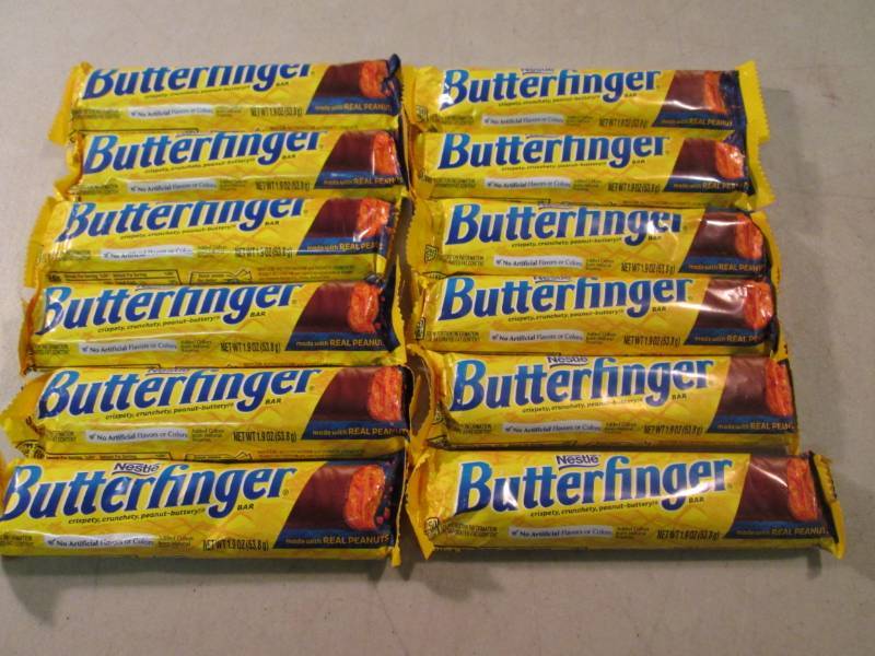 lot 233 image: 12 Butterfinger Candy Bars Best by ...