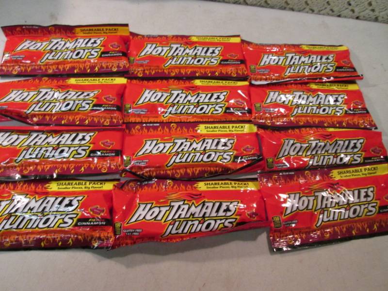 lot 244 image: 12 Bags of Hot Tamales Juniors Best...
