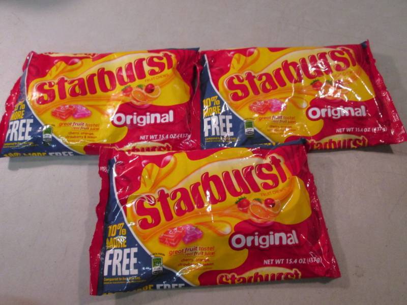 lot 246 image: 3 Bags of Starburst Fruit Chews Ori...