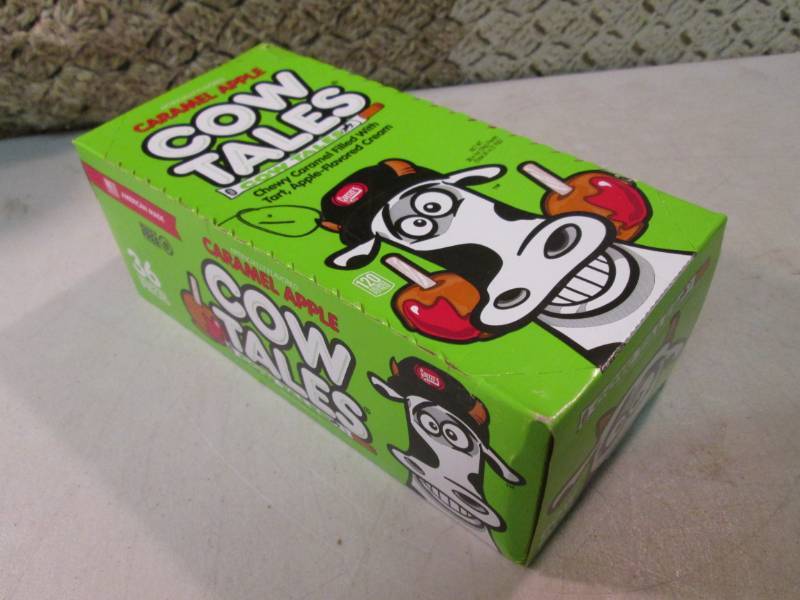 lot 254 image: Box of 36 Caramel Apple Cow Tales B...