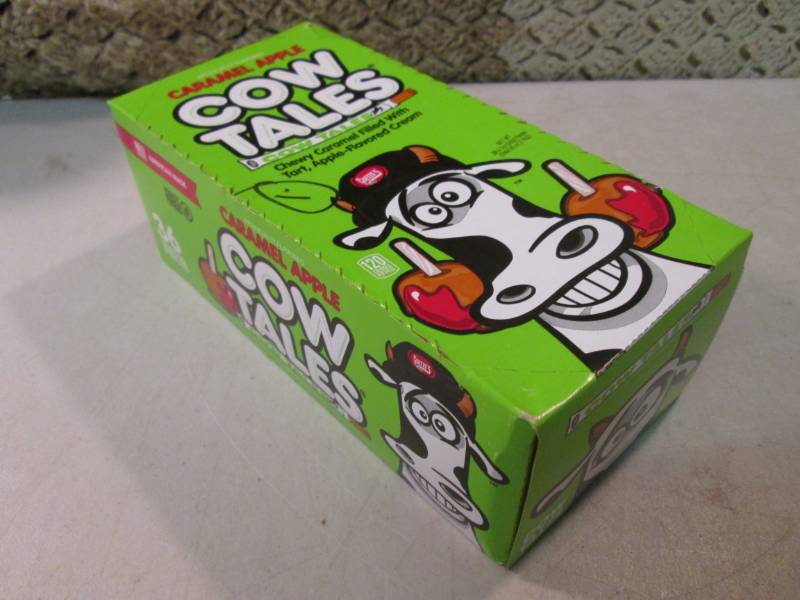 lot 255 image: Box of 36 Caramel Apple Cow Tales B...