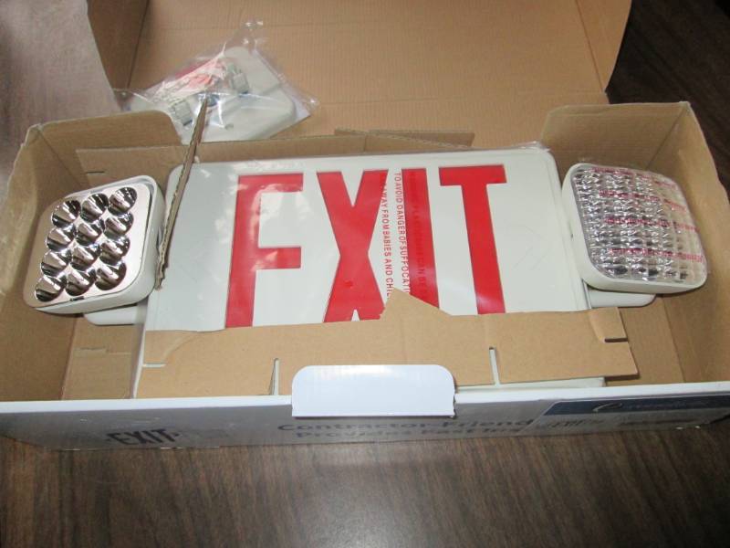 lot 12 image: LED Exit sign...