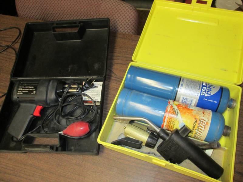 lot 29 image: Torch and solder gun...