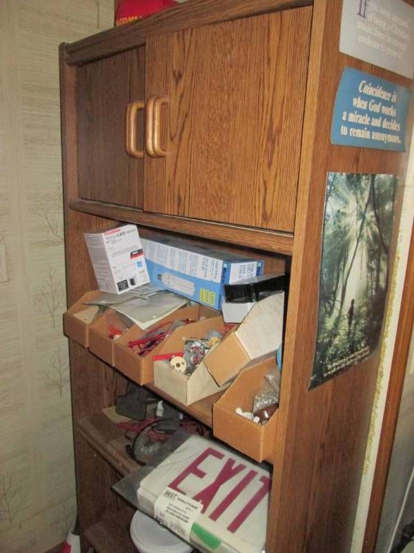 lot 58 image: Cabinet WITH entire contents...