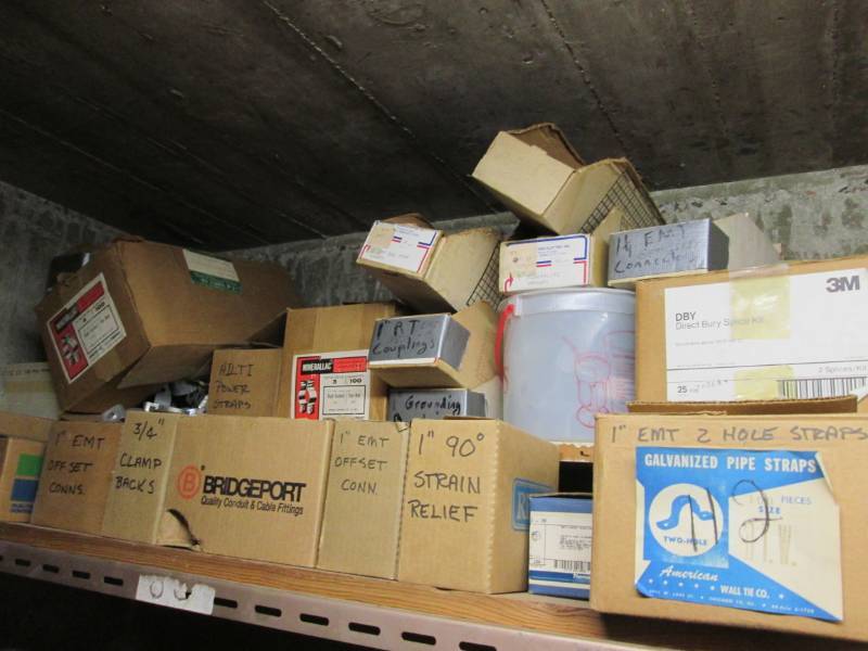 lot 75 image: Lot of electrical hardware...