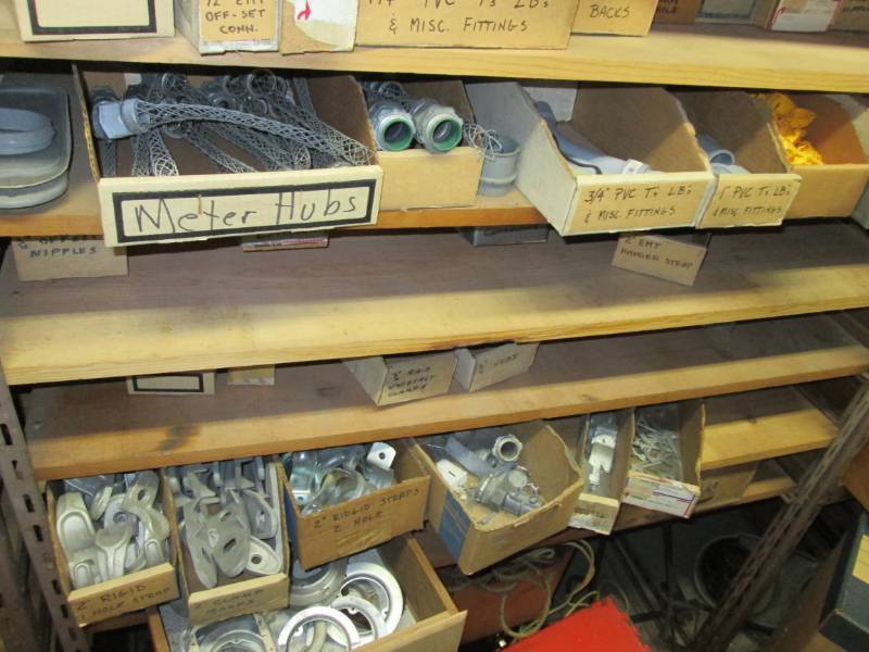 lot 78 image: Lor of electrical fittings, content...