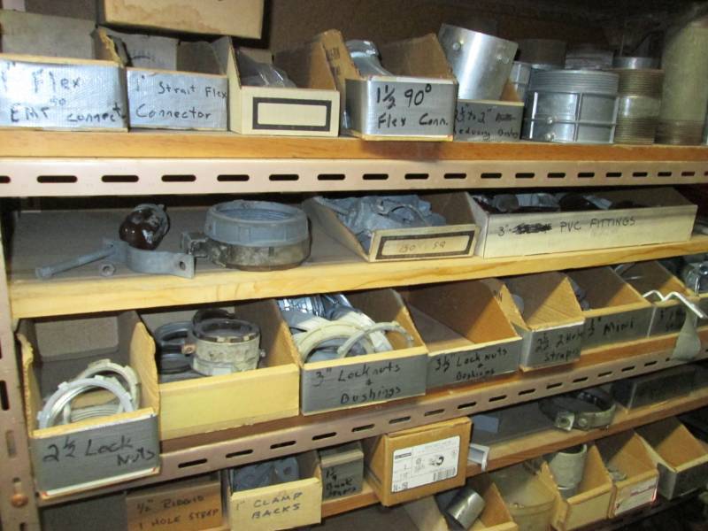 lot 79 image: Lot of electrical fittings, , conte...