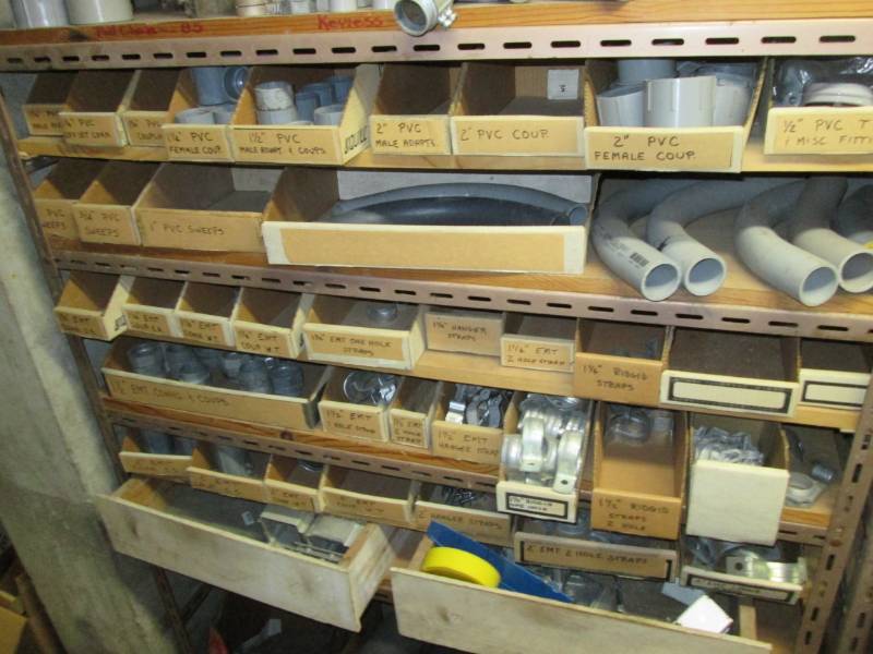 lot 110 image: Large lot of electrical connections...