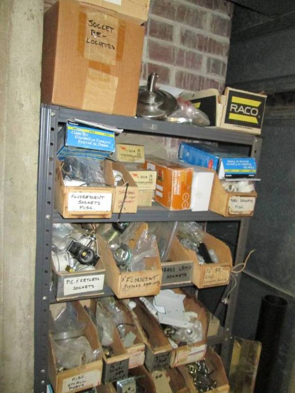 lot 114 image: Large lot of electrical supplies, ,...