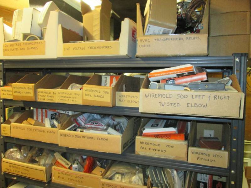 lot 115 image: Large lot of electrical supplies, ,...