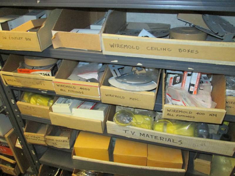 lot 116 image: Large lot of electrical supplies, ,...