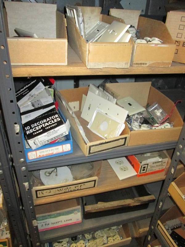 lot 122 image: Large lot of electrical outlets and...