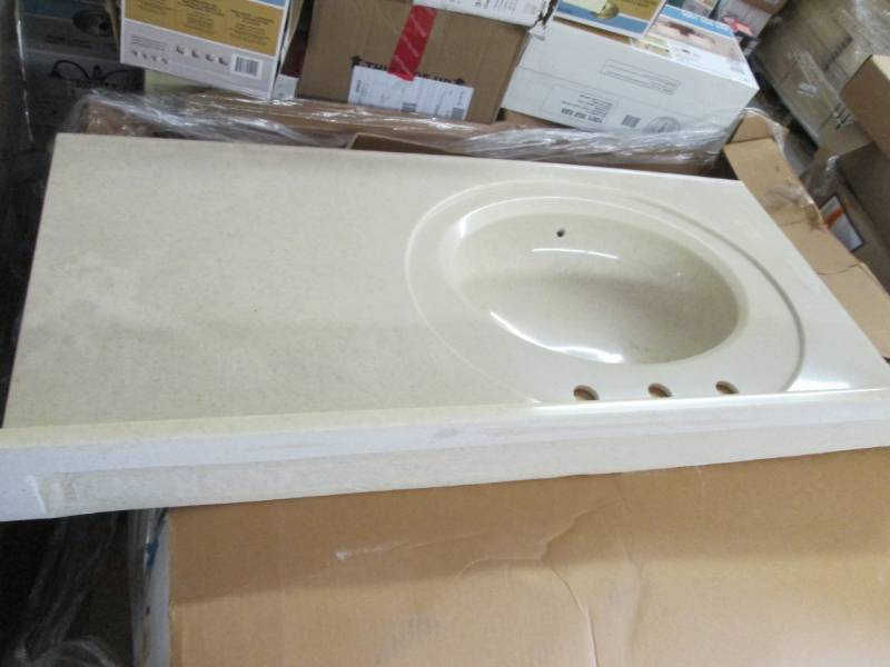 Vanity Top With Sink 43 X22 Inches Bathroom Fixtures Food And Other Overstock Lighting Furniture More K Bid