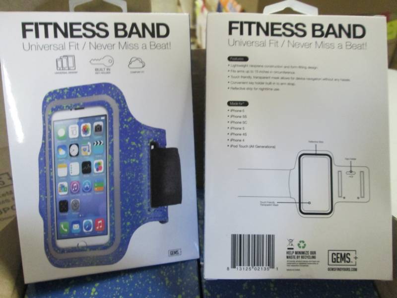 lot 77 image: 4 Boxes of 12 Blue Fitness Bands...
