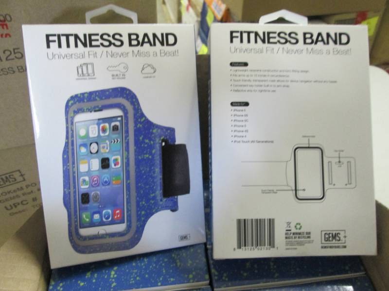 lot 79 image: 4 Boxes of 12 Blue Fitness Bands...