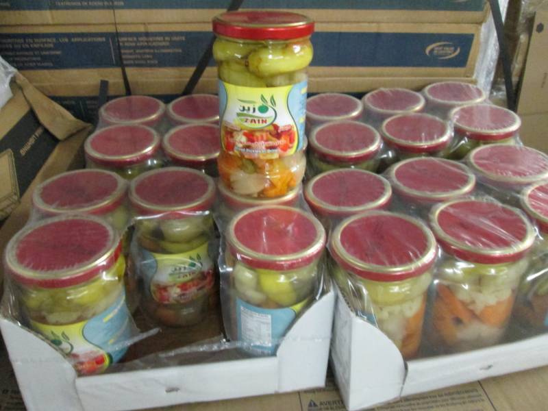 lot 139 image: 4 Cases of 6 Jars Zain Mixed Vegeta...