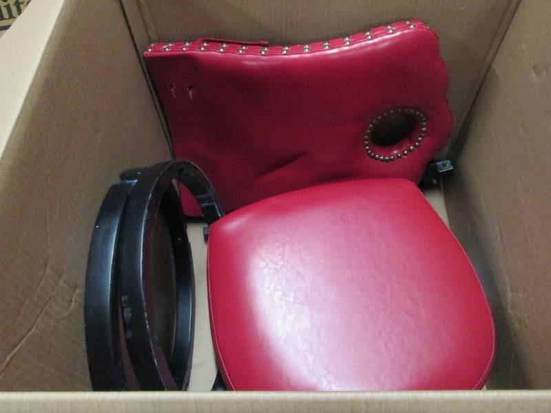 lot 169 image: Nailhead Stool open box returns Ret...