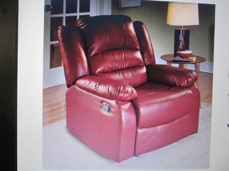 lot 180 image: Overstuffed Recliner open box Retai...