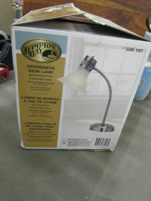 lot 202 image: Hampton Bay 20-34 in. Satin Nickel...