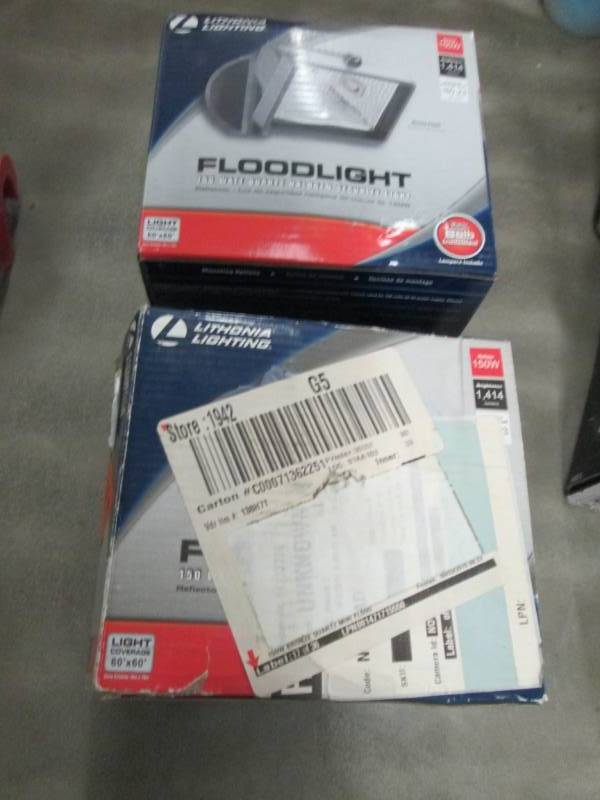 lot 207 image: Lithonia Lighting Lot of 2 150W Hal...