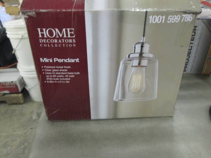 lot 217 image: Home Decorators Collection 1-Light ...