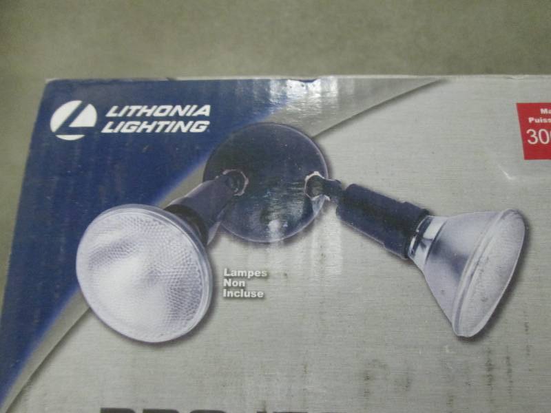 lot 230 image: Lot of 2 Lithonia Lighting 2-Light ...