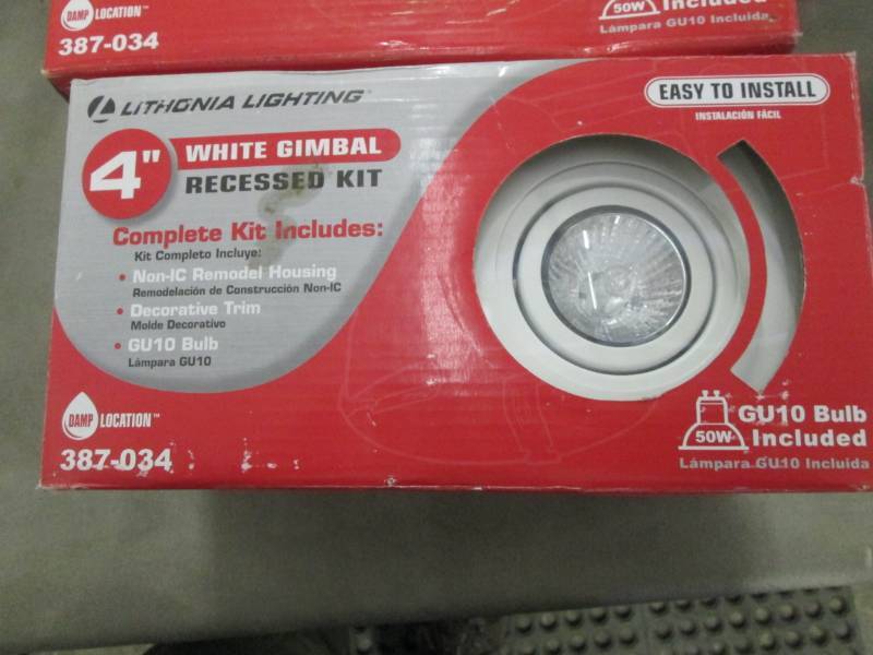 lot 243 image: Lot of 3 Lithonia Lighting  4 in. G...