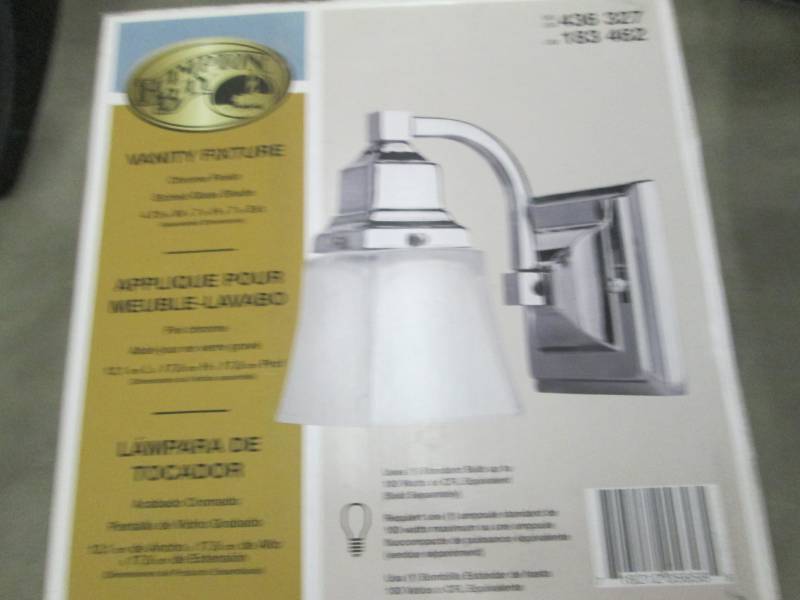 lot 259 image: Hampton Bay 1-Light Chrome Bath Lig...