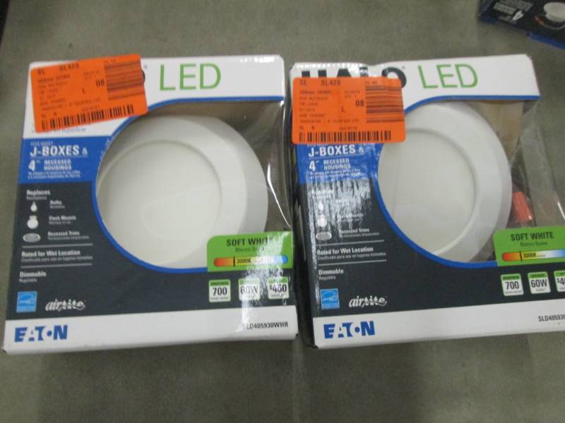 lot 274 image: Lot of 2 Halo SLD 4 in. White Integ...