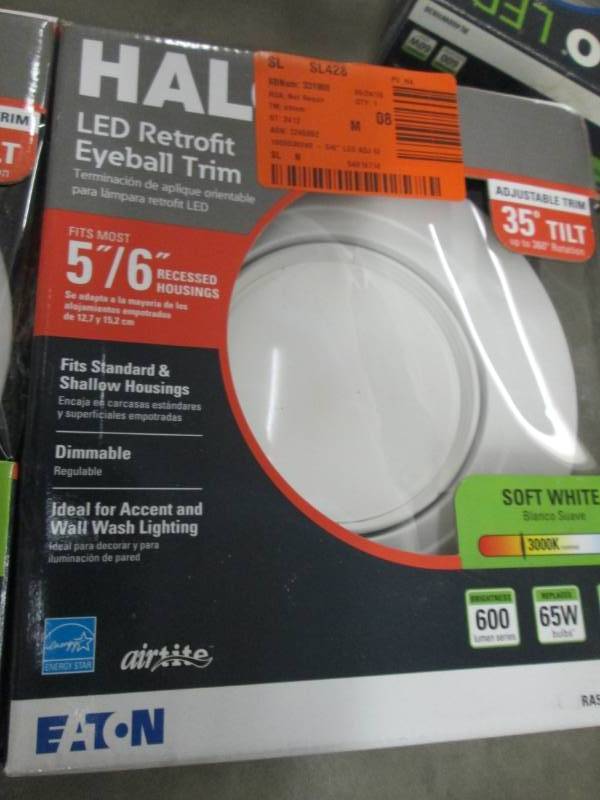 lot 276 image: Lot of 2 Halo RA 5 in. and 6 in. Wh...