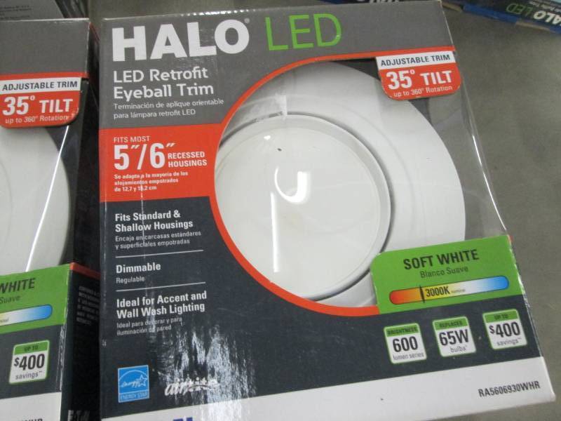 lot 277 image: Lot of 2 Halo RA 5 in. and 6 in. Wh...