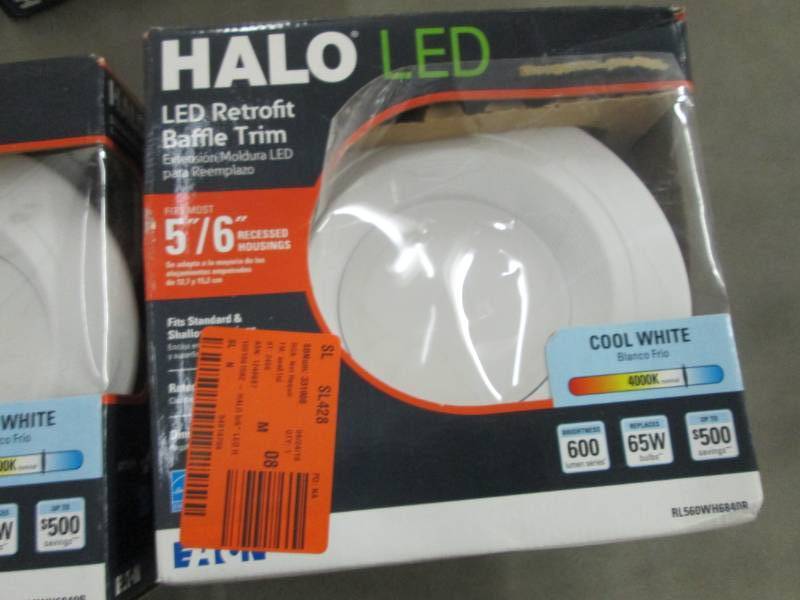 lot 282 image: Lot of 2 Halo 56 inch Recessed Hou...