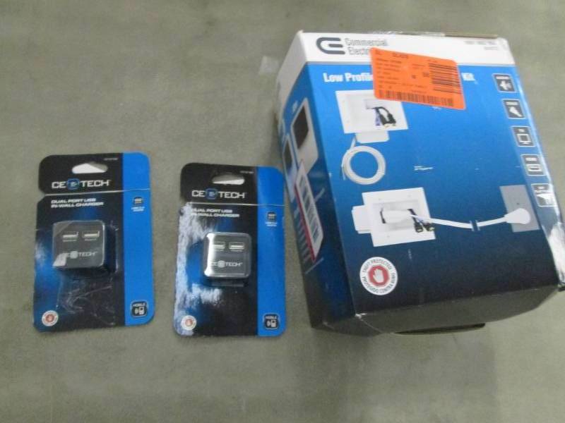 lot 289 image: 2 USB Chargers, Cable organizer...
