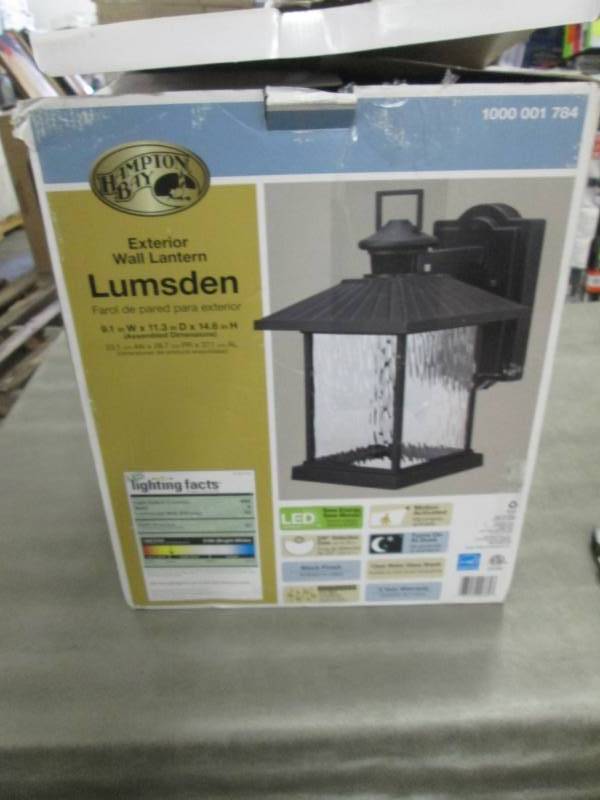 lot 310 image: Hampton Bay Lumsden Outdoor Black L...
